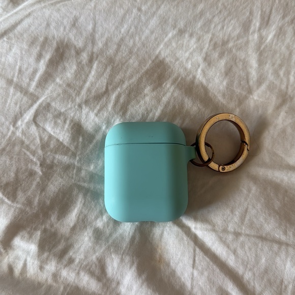 AirPods Case jelly soft blue teal Tiffany blue light air pods apple product - Picture 3 of 3